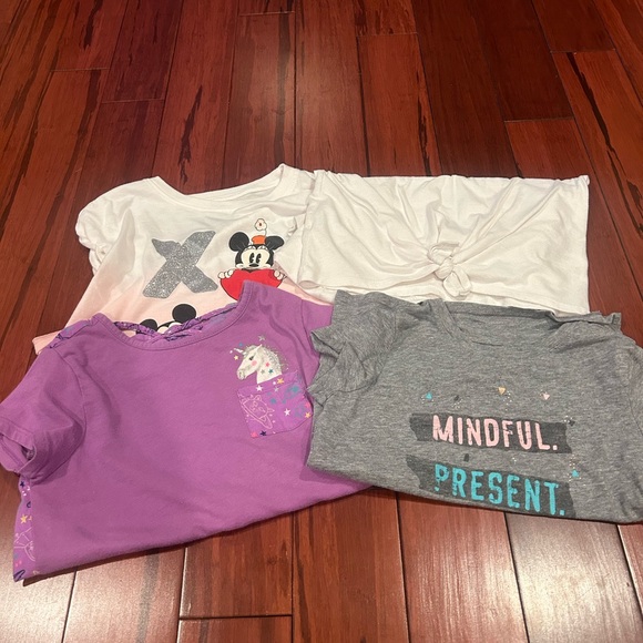Disney Other - Girls Small (6/6x) Short Sleeve Shirt Bundle
